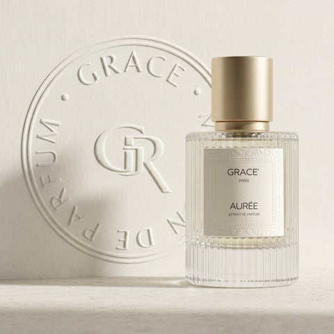 Glass, paper and embossing detail, Grace’ Routine