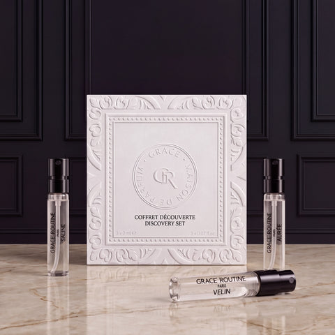 Discovery Set with three 2 ml Extraits de Parfum, Grace’ Routine