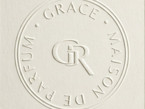 Blind embossed monogram, Grace’ Routine
