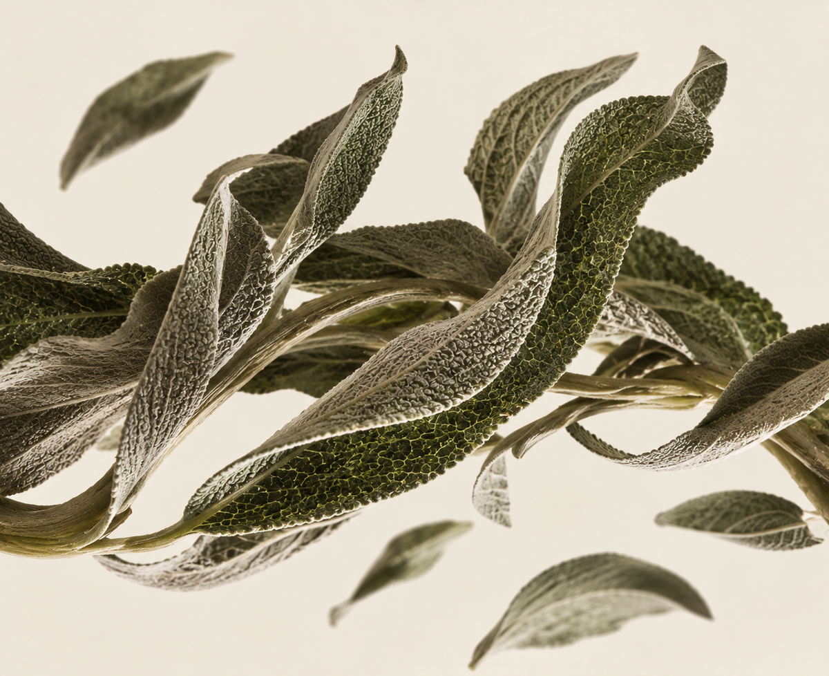 Sage leaves, Grace’ Routine